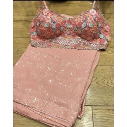 Designer Georgette sequence saree